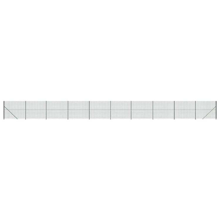 Vidaxl Drahtgitter FET mit Flansch 1,4x25 m grün