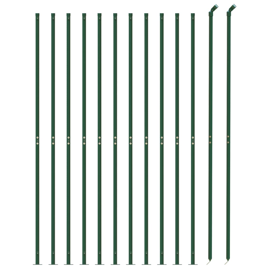 Vidaxl Drahtgitter FET mit Flansch 1,4x25 m grün