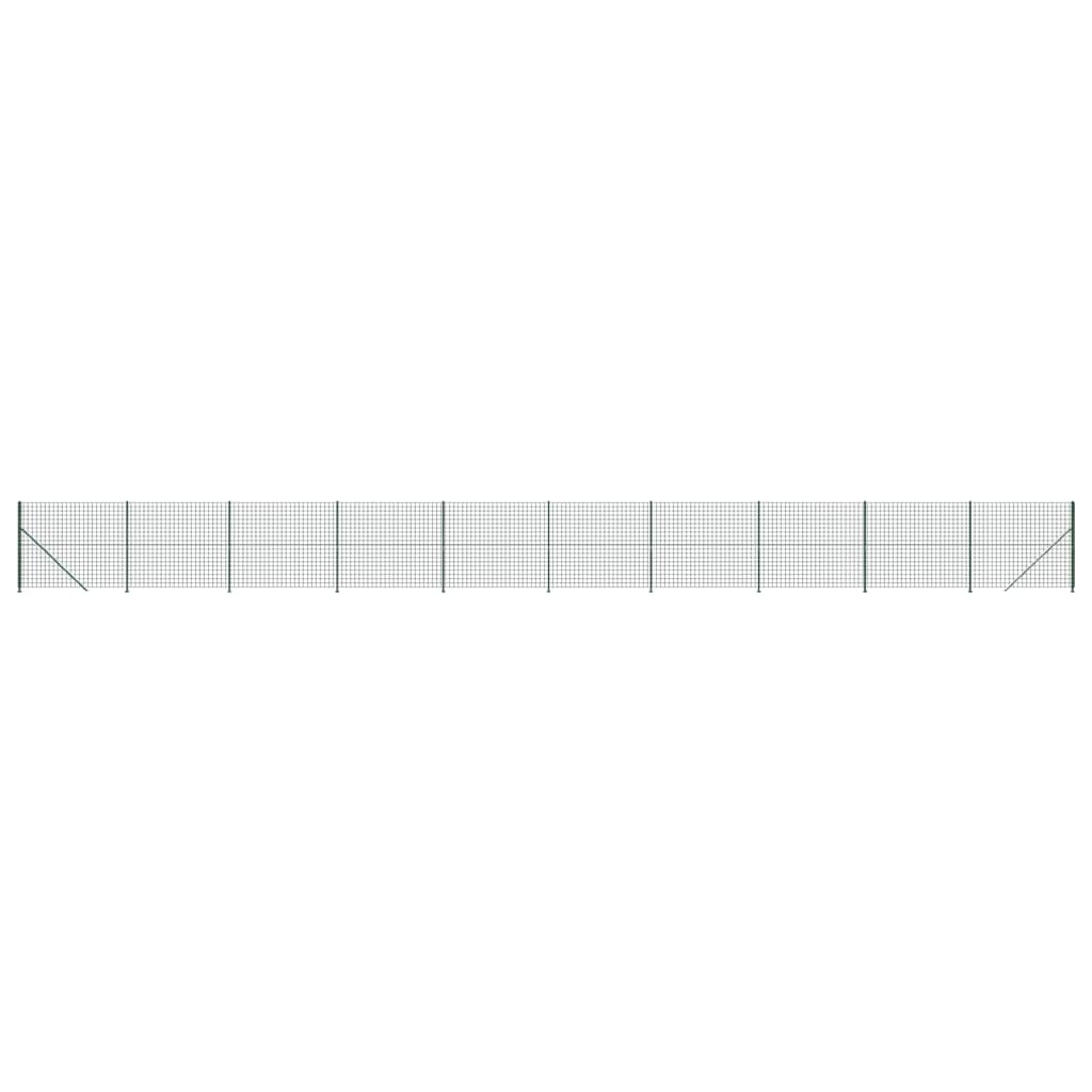 Vidaxl Drahtgitter FET mit Flansch 1,8x25 m grün