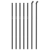 Vidaxl Drahtgitter FET 1x10 m verzinkter Stahl -Anthrazit -Verschärfen - afbeelding 3