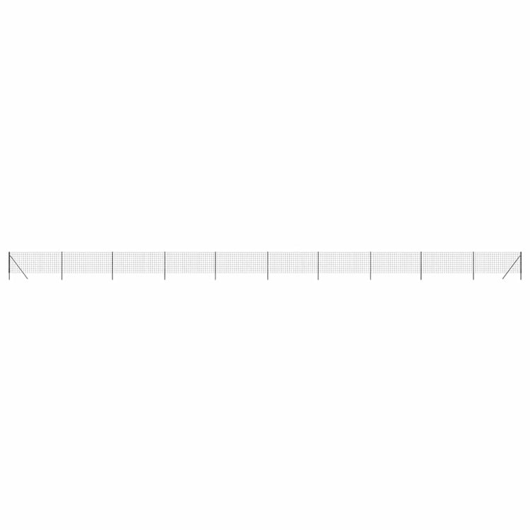 Vidaxl Drahtgitter FET 1x25 M verzinkte Stahl -Anthrazitfarbe