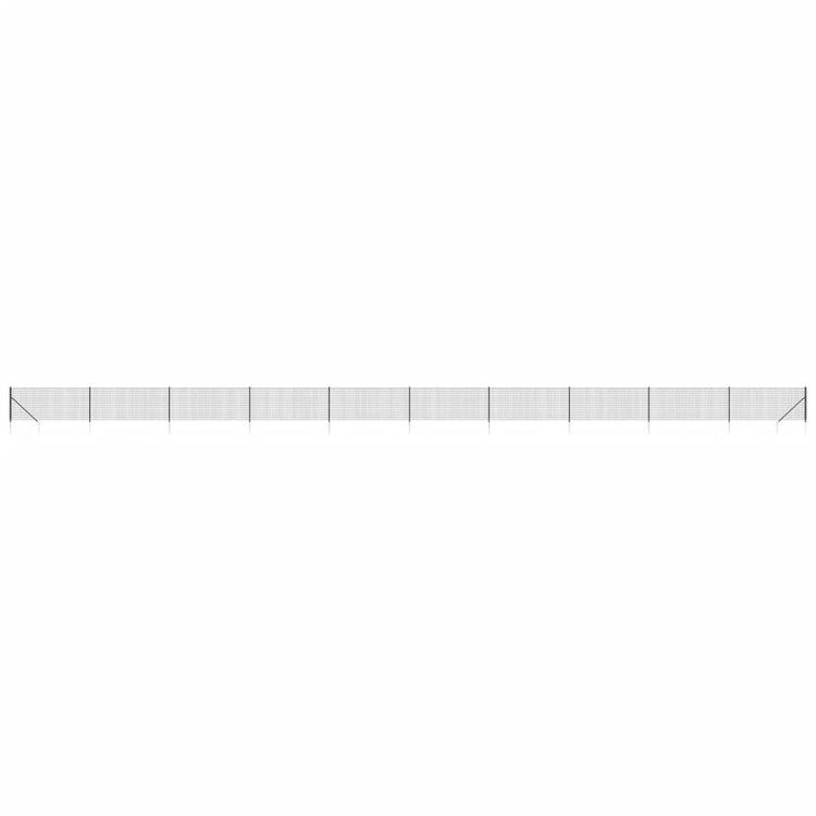 Vidaxl Drahtgitter FET mit Bodenanker 0,8 x 25 m Anthrazit -geläutet