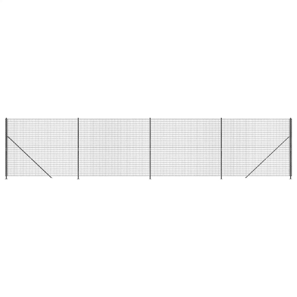 Vidaxl Drahtgitter FET mit FLens 2x10 m Anthrazit -ausgelöst