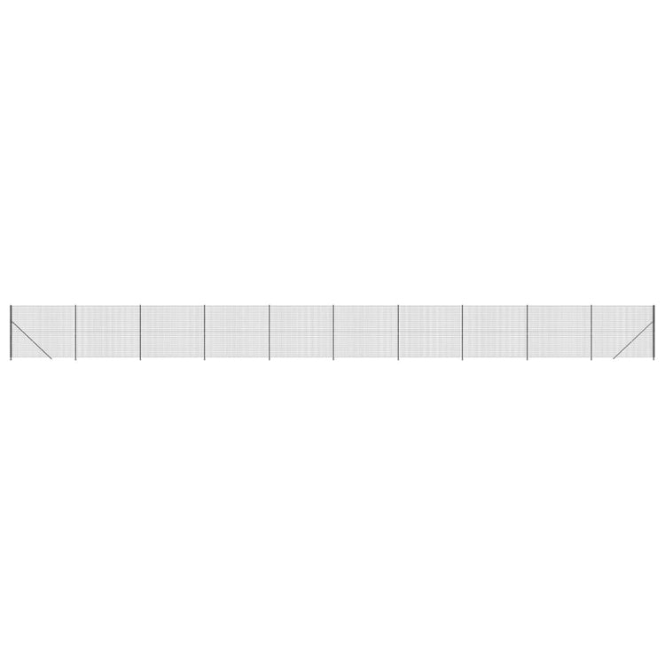 Vidaxl Drahtgitterzaun mit Flansch 1,4x25 m Anthrazitfarbe