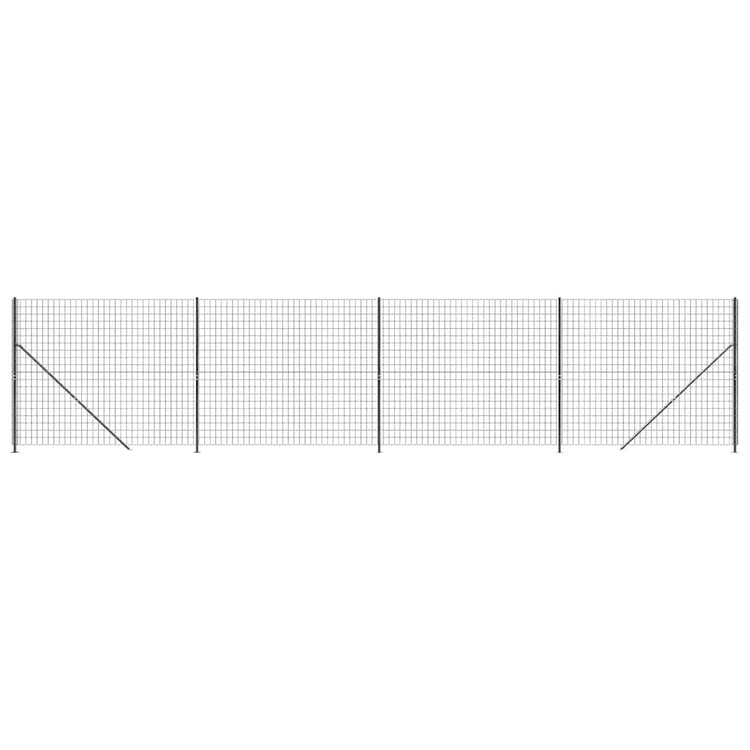 Vidaxl Drahtgitter FET mit Flansch mit 1,8 x 10 m Anthrazit -Verschärfen