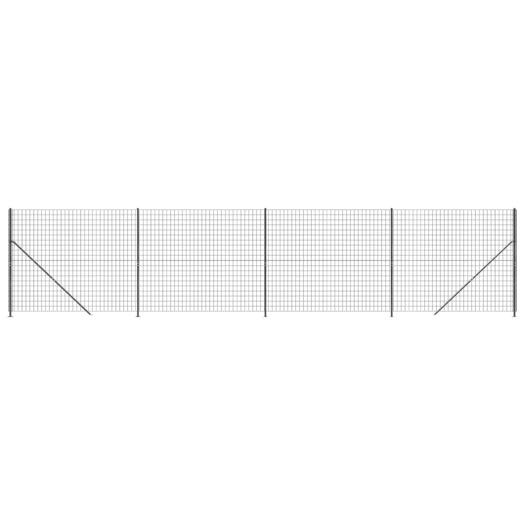 Vidaxl Drahtgitter FET mit FLens 2x10 m Anthrazit -ausgelöst