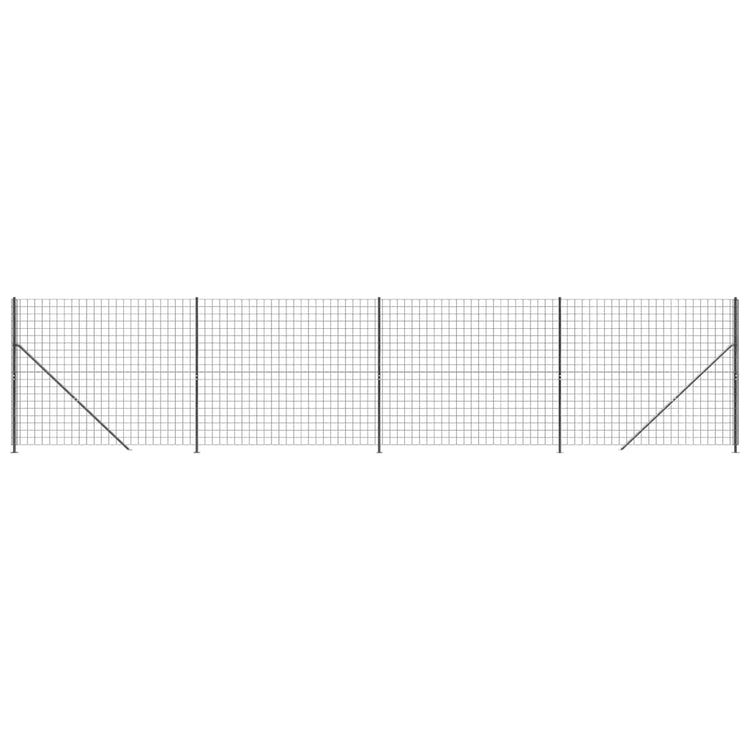 Vidaxl Drahtgitter FET mit Flansch mit 1,8 x 10 m Anthrazit -Verschärfen