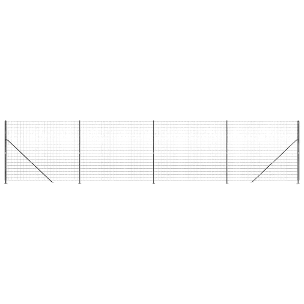 Vidaxl Drahtgitter FET mit FLens 2x10 m Anthrazit -ausgelöst