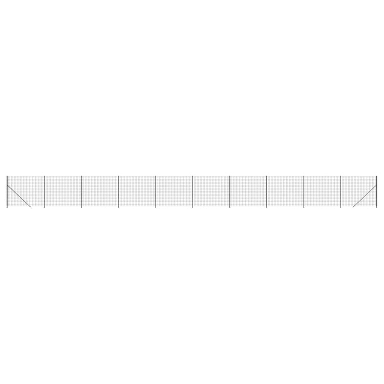 Vidaxl Drahtgitterzaun mit Flansch 1,4x25 m Anthrazitfarbe