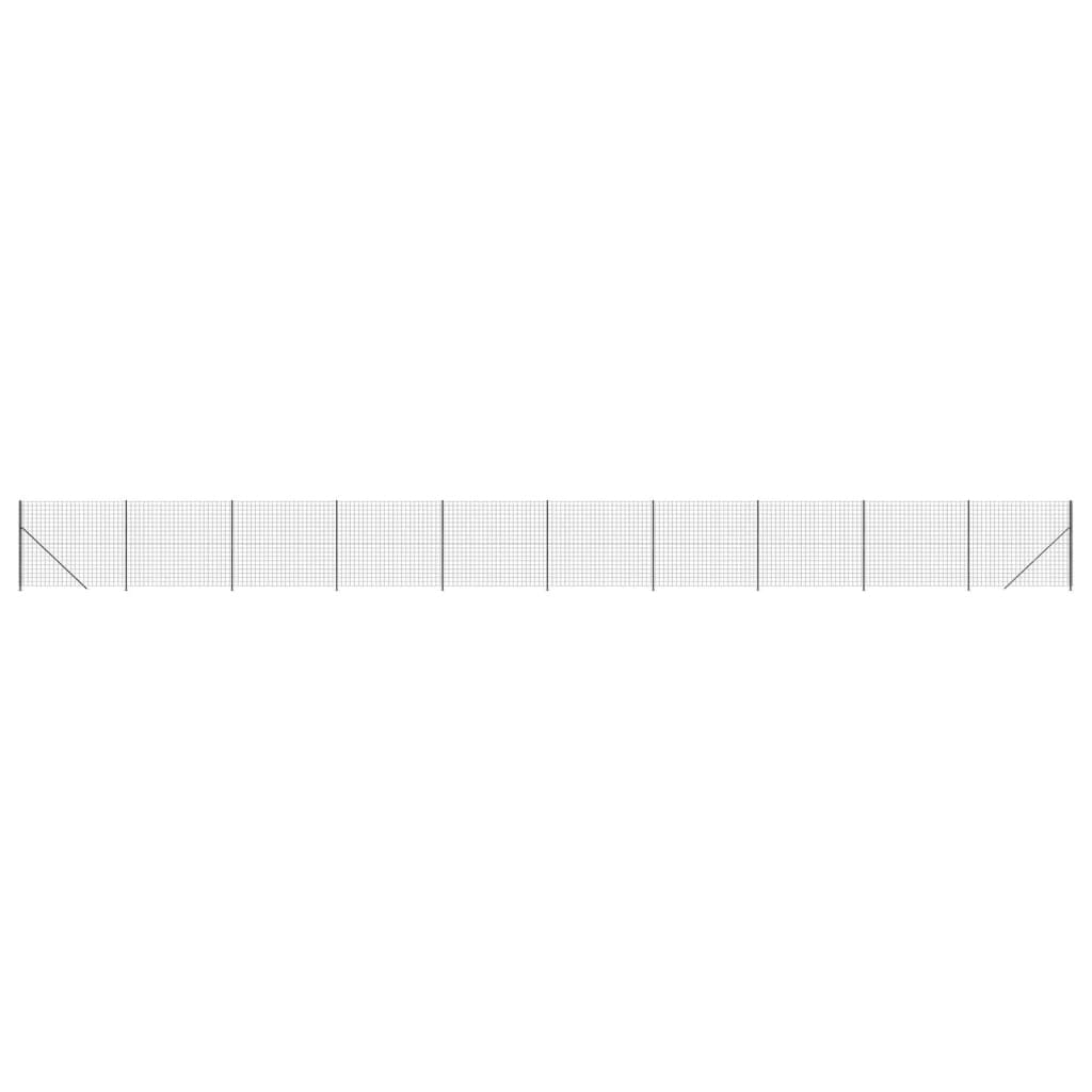 Vidaxl Drahtgitter FET mit Flansch 1,6x25 m Anthrazit -ausgelöst