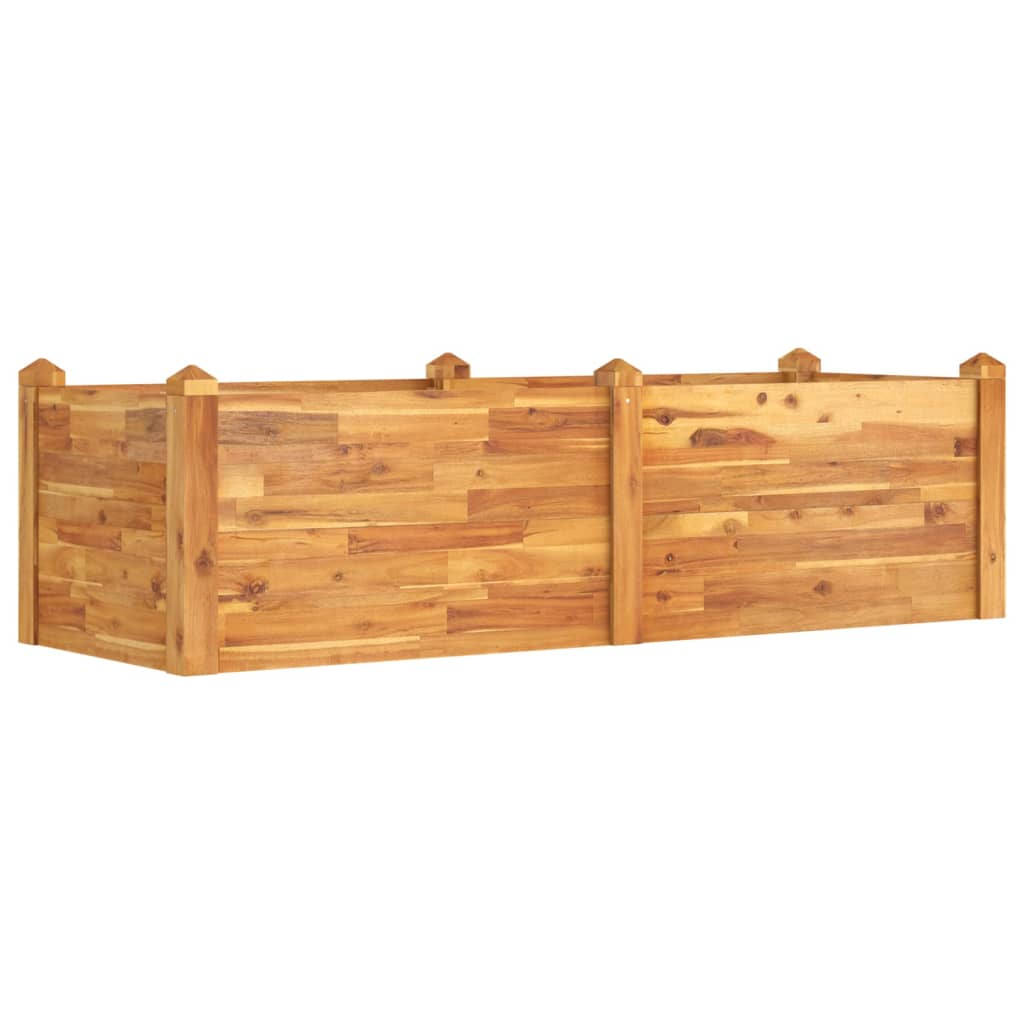 VIDAXL -Planungsbox erhöht 160 x 60 x 44 cm Festes Akazieholz