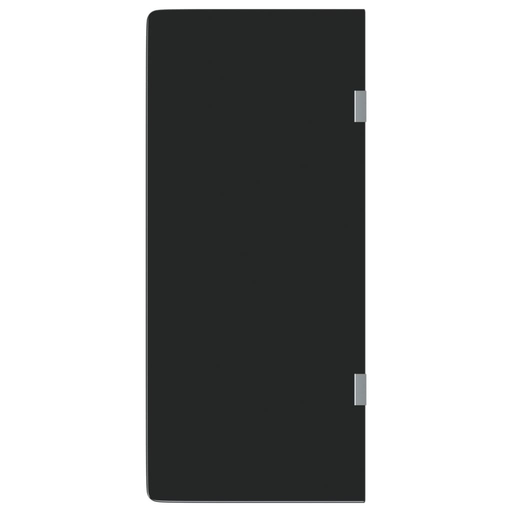 VIDAXL Urinoir Schusswand -90 x 40 cm terminiertes Glas schwarz