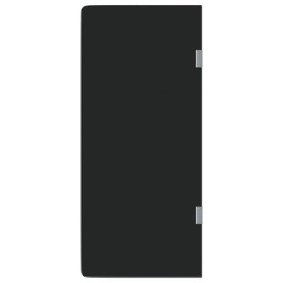 VIDAXL Urinoir Schusswand -90 x 40 cm terminiertes Glas schwarz
