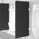 VIDAXL Urinoir Schusswand -90 x 40 cm terminiertes Glas schwarz