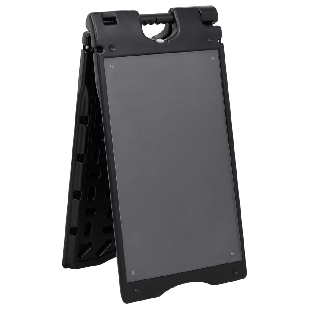 Vidaxl Sandwichbord 45x7x84.5 cm HDPE Schwarz