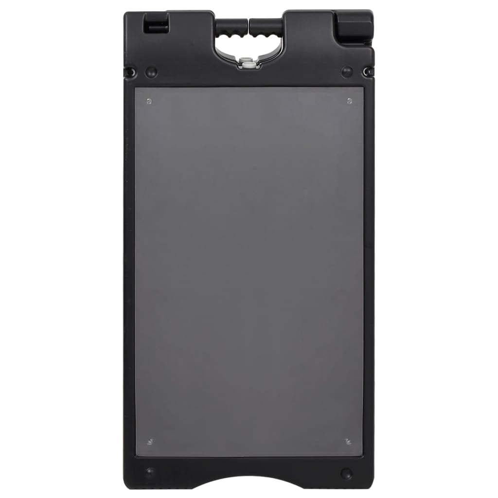 Vidaxl Sandwichbord 45x7x84.5 cm HDPE Schwarz