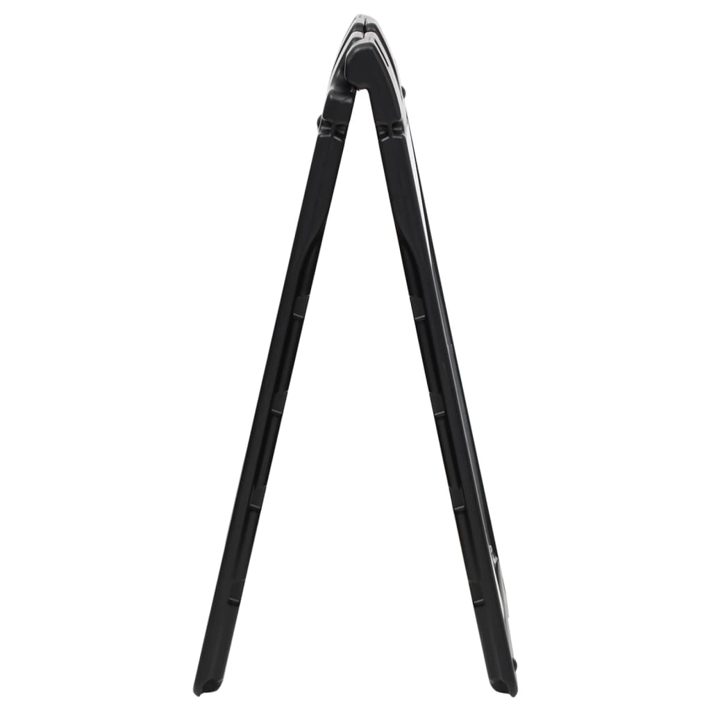 Vidaxl Sandwichbord 45x7x84.5 cm HDPE Schwarz