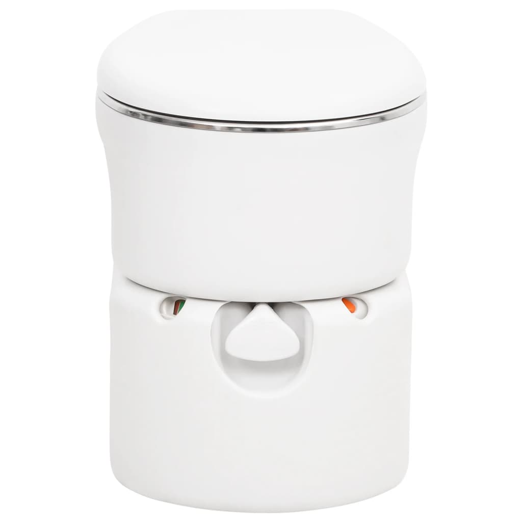 Vidaxl Campingtoilette integriert 24+17 l HDPE und weißer Stahl