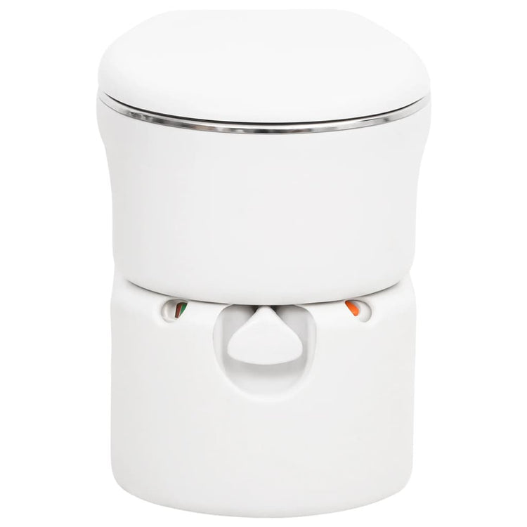Vidaxl Campingtoilette integriert 24+17 l HDPE und weißer Stahl