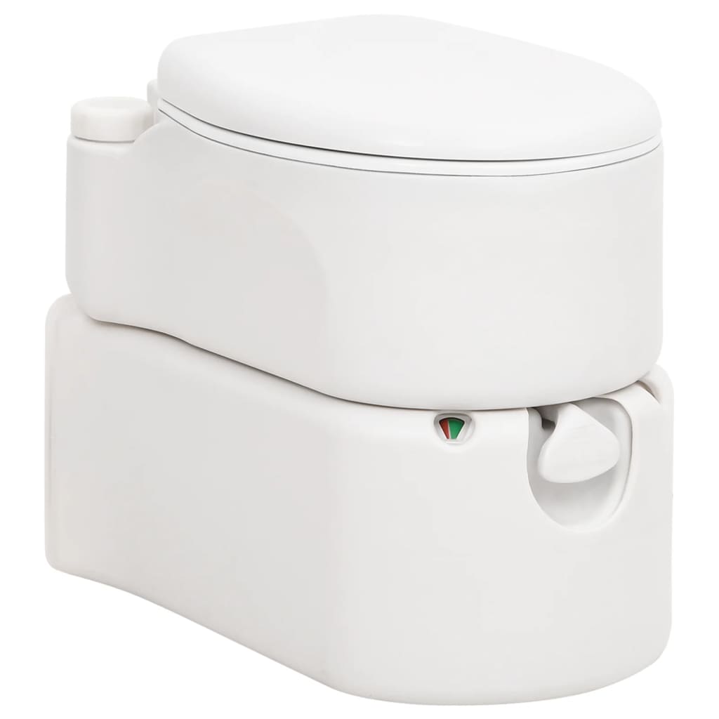 VidaXL Camping-Toilette integriert 24+17 l HDPE-Emaille