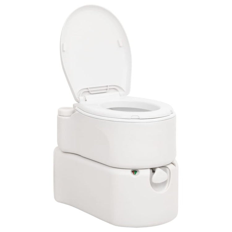 VidaXL Camping-Toilette integriert 24+17 l HDPE-Emaille