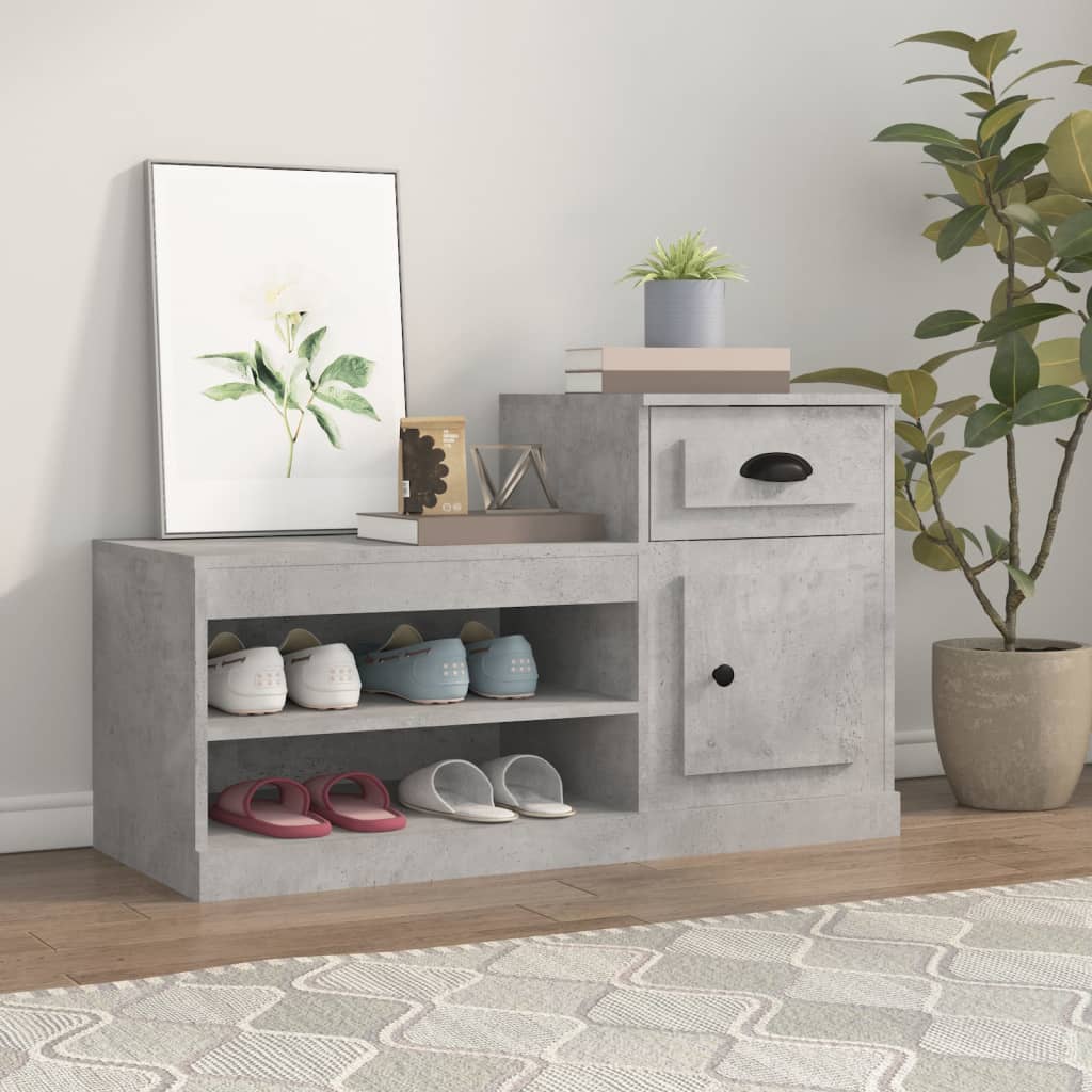 Vidaxl Schuhschrank 100x42x60 cm bearbeiteter Holzbetonpreis