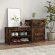 VIDAXL -Schuhschrank 100x42x60 cm Eigenschaften mit geräuchertem Eichenbaus befördert