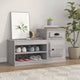 VIDAXL -Schuhschrank 100x42x60 cm propertiertes Holzgrau Sonoma Eiche Farbe