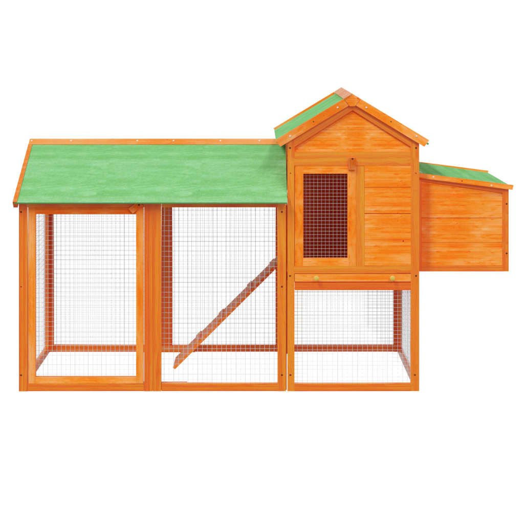 Vidaxl Chicken Coop 193x65x117 cm Festkiefernbraun