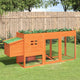 Vidaxl Chicken Coop 204x50x84 cm Festkiefernkiefernbraun
