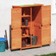 Vidaxl Garden Shed 83x57x140 cm Festkiefernkiefernbraun