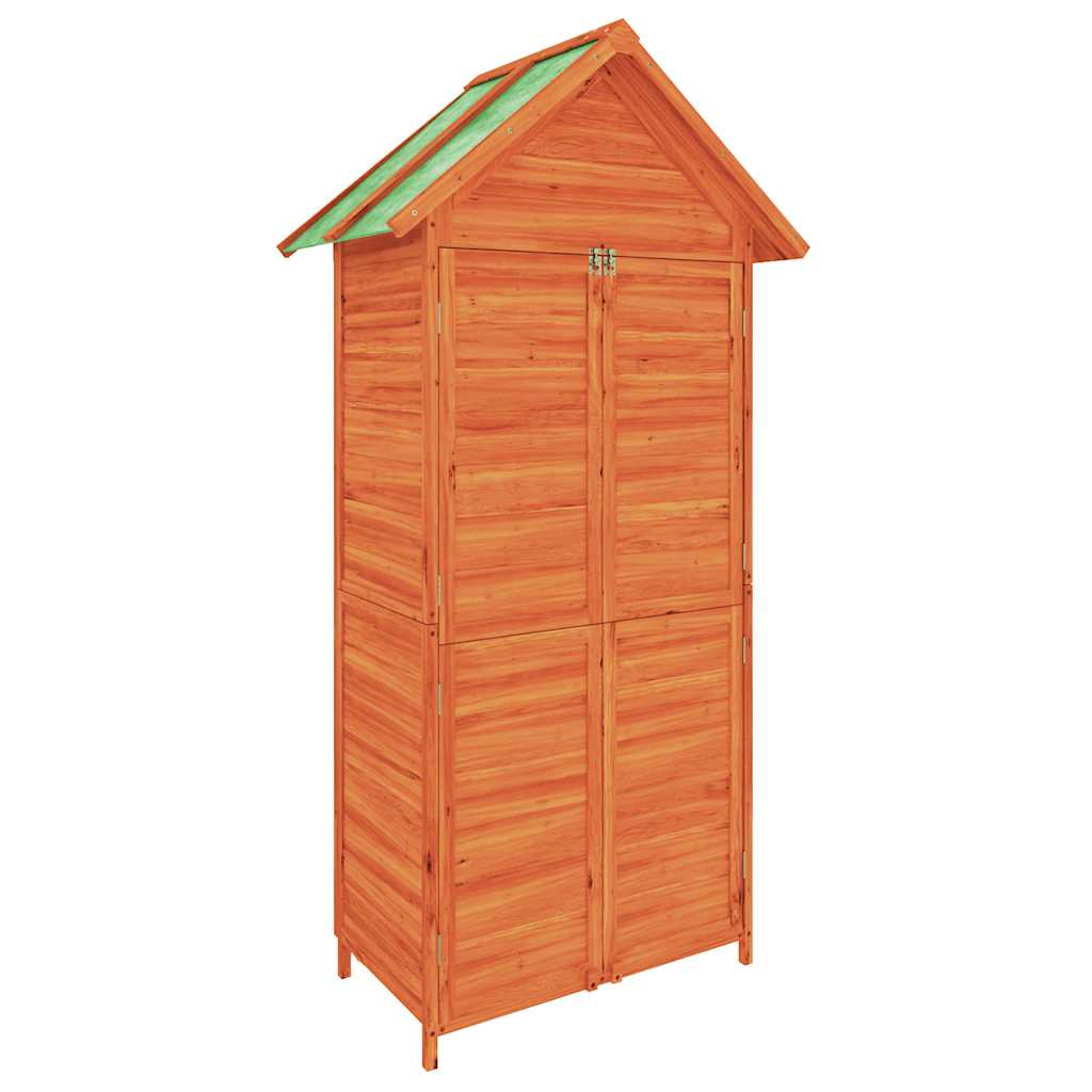 Vidaxl Garden Shed 89x52.5x175 cm Festkiefer Kiefernbraun