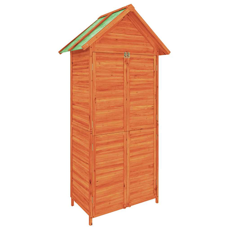 Vidaxl Garden Shed 89x52.5x175 cm Festkiefer Kiefernbraun