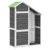 Vidaxl Garden Shed 120x53.5x170 cm Festkieferngrau