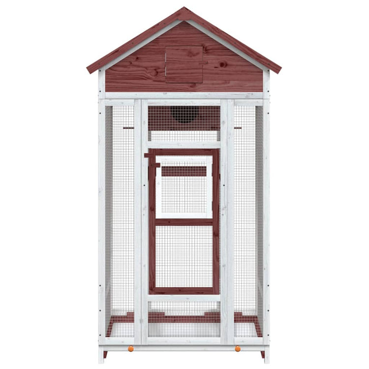 VIDAXL Viaviar 91.5x53x170 cm Festkiefer -Mugger -Verschärfung