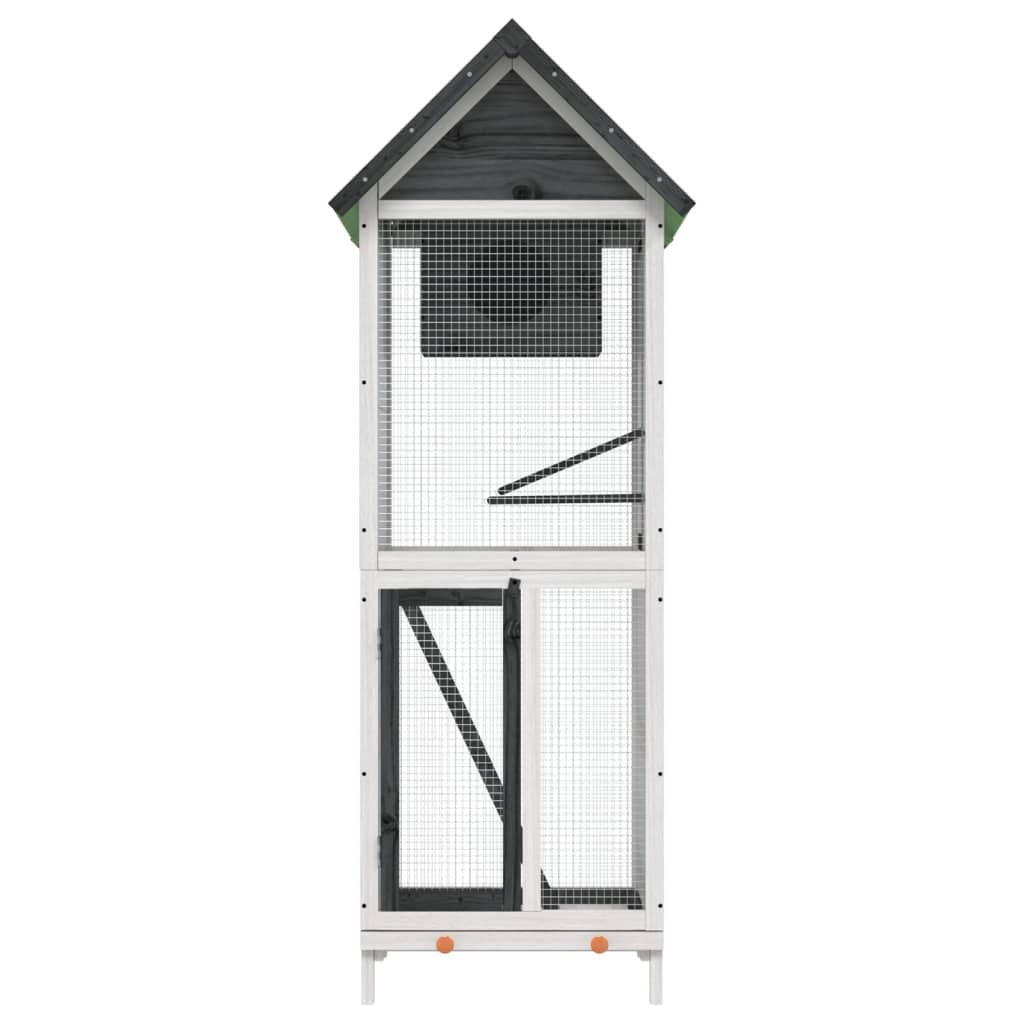VIDAXL VORIARY 60x58.5x160 cm Festkiefergrau