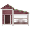 Vidaxl Dog Loft 143x60.5x109 cm Solid Pine Mugger -Colored