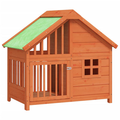 Vidaxl Dog Loft 96x60.5x87 cm Festkiefer Braun