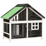 Vidaxl Dog Loft 96x60.5x87 cm Festkieferngrau - afbeelding 2