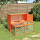 VIDAXL -Kaninchen -Hutch 102x90x84,5 cm Festkiefernkiefernbraun