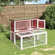VIDAXL -Kaninchen -Hutch 102x90x84,5 cm Festkiefer -Mugger -Colored
