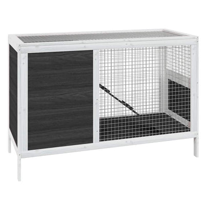 Vidaxl Kaninchenhutch 103x44x69,5 cm Festkiefergrau