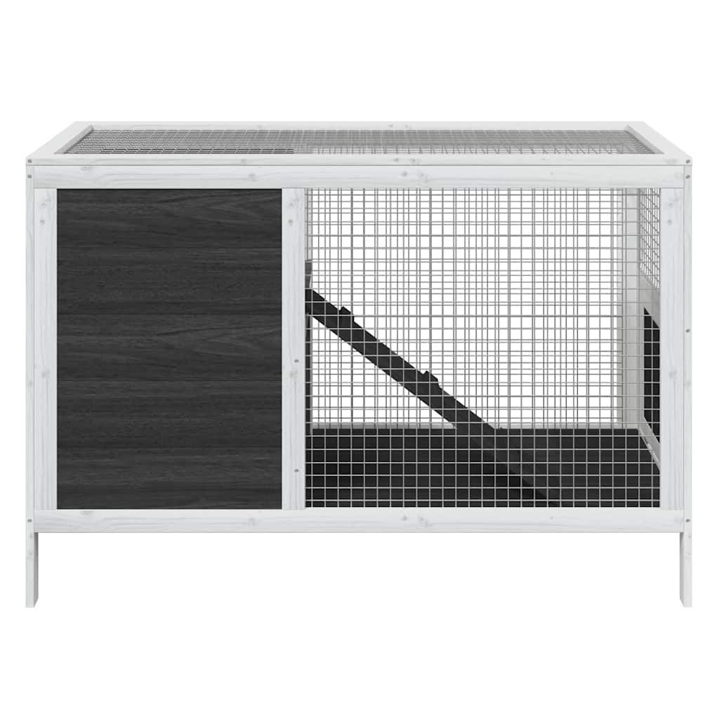 Vidaxl Kaninchenhutch 103x44x69,5 cm Festkiefergrau
