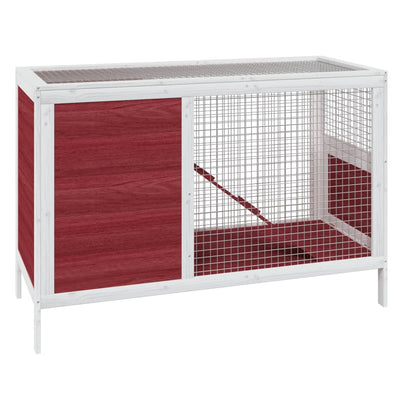 VIDAXL -Kaninchen -Hutch 103x44x69,5 cm massive Kiefern Mocha -ausgelöst
