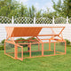 VIDAXL -Tierringe 200x112.5x74 cm Festkiefernbraun