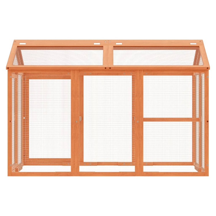 VIDAXL -Tierringe 141x94x104 cm Festkiefernbraun