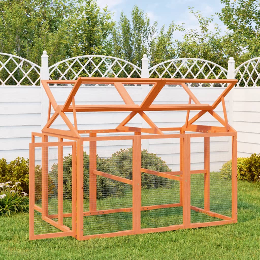 VIDAXL -Tierringe 141x94x104 cm Festkiefernbraun