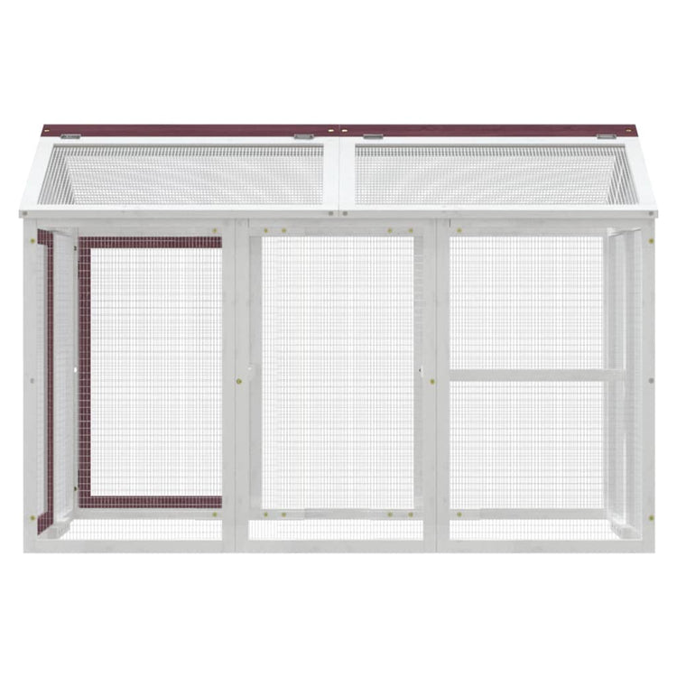 VIDAXL -Tierringe 141x94x104 cm Festkiefer -Mugger -Colored