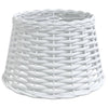 Vidaxl Deckenlampenschatten Ø38x23 cm Wicker Weiß