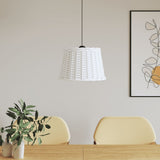 Vidaxl Deckenlampenschatten Ø40x26 cm Wicker Weiß - afbeelding 1